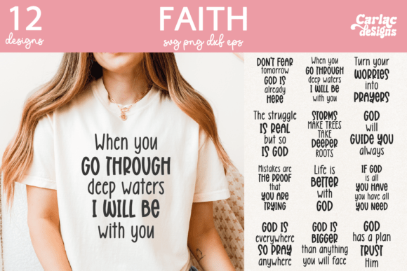 Christian Sublimation SVG Bundle for T-Shirt Graphics