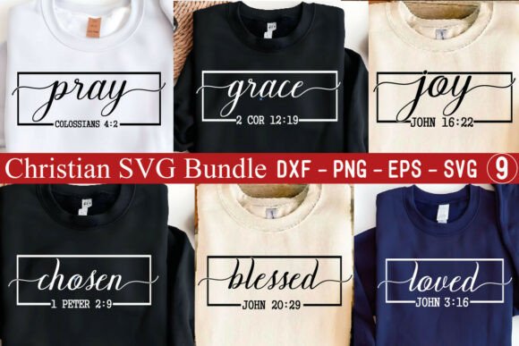 Christian SVG Bundle: Graphics for T-Shirt Designs