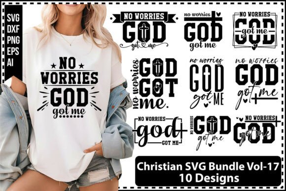 Christian SVG Bundle Vol-17: Graphics for T-Shirt Designs