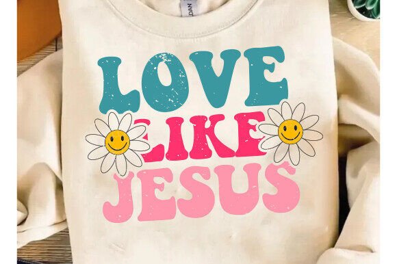Floral Jesus Love SVG PNG Review for Graphics & T-Shirt Designs