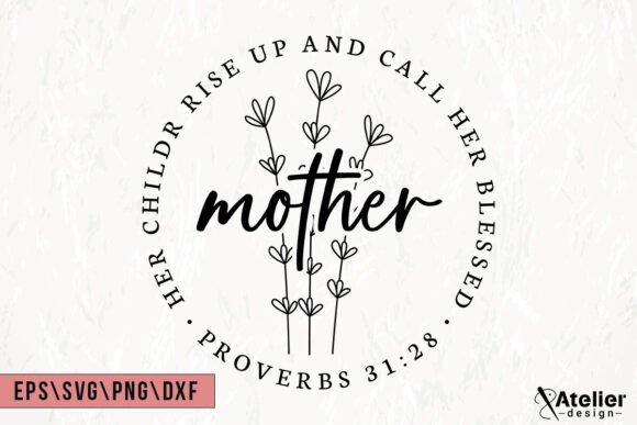 Mother's Day SVG & Christian Mom Graphics for T-Shirt Designs