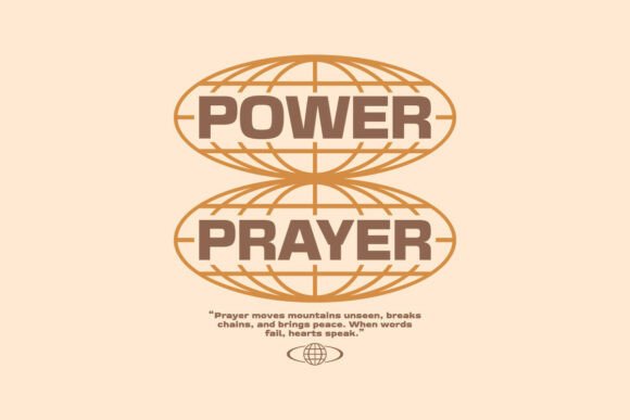 Power Prayer Christian Typography: Graphics & T-Shirt Design Review