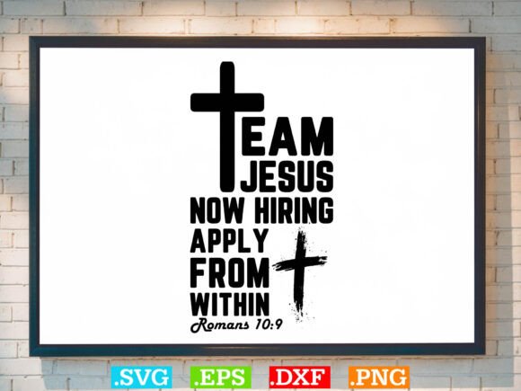 Team Jesus Now Hiring SVG Graphics for T-Shirt Designs