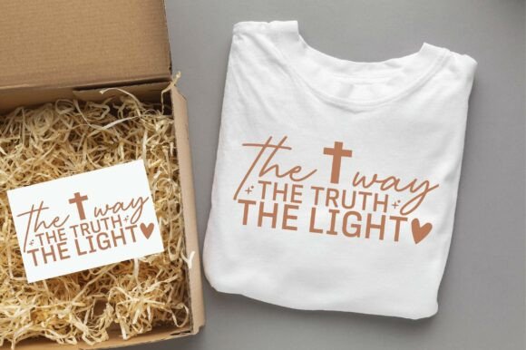 The Way the Truth the Light, Jesus Svg Graphics for T-Shirt Designs